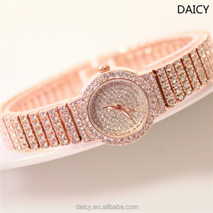 DAICY High End Unique Design Round <strong>Bling</strong> <strong>Bling</strong> Full Diamond <strong>Lady</strong> <strong>Watch</strong> - Product Image 4