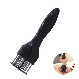 Professional kitchen gadgets tender meat needles stainless steel meat tenderizer manual