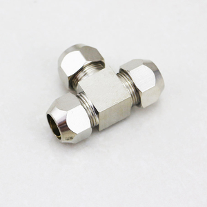 Nữ Threaded Đúp Ferrule 3 Cách Phụ Kiện Đường Ống Bằng Western Union <span class=keywords><strong>TEE</strong></span> Ống Cắt Tay Áo Phụ Kiện Khí Nén - Product Image 2