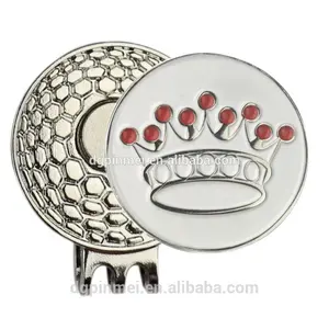 hot golf set Custom cap clips with magnet / magnetic hat clips with crown ball markers