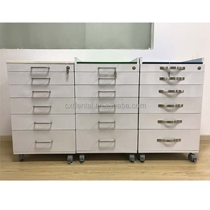 <span class=keywords><strong>Armadietto</strong></span> Medico Professionale in Acciaio Inox e Vetro Temperato, Mobile Dentistico Movibile - Product Image 2