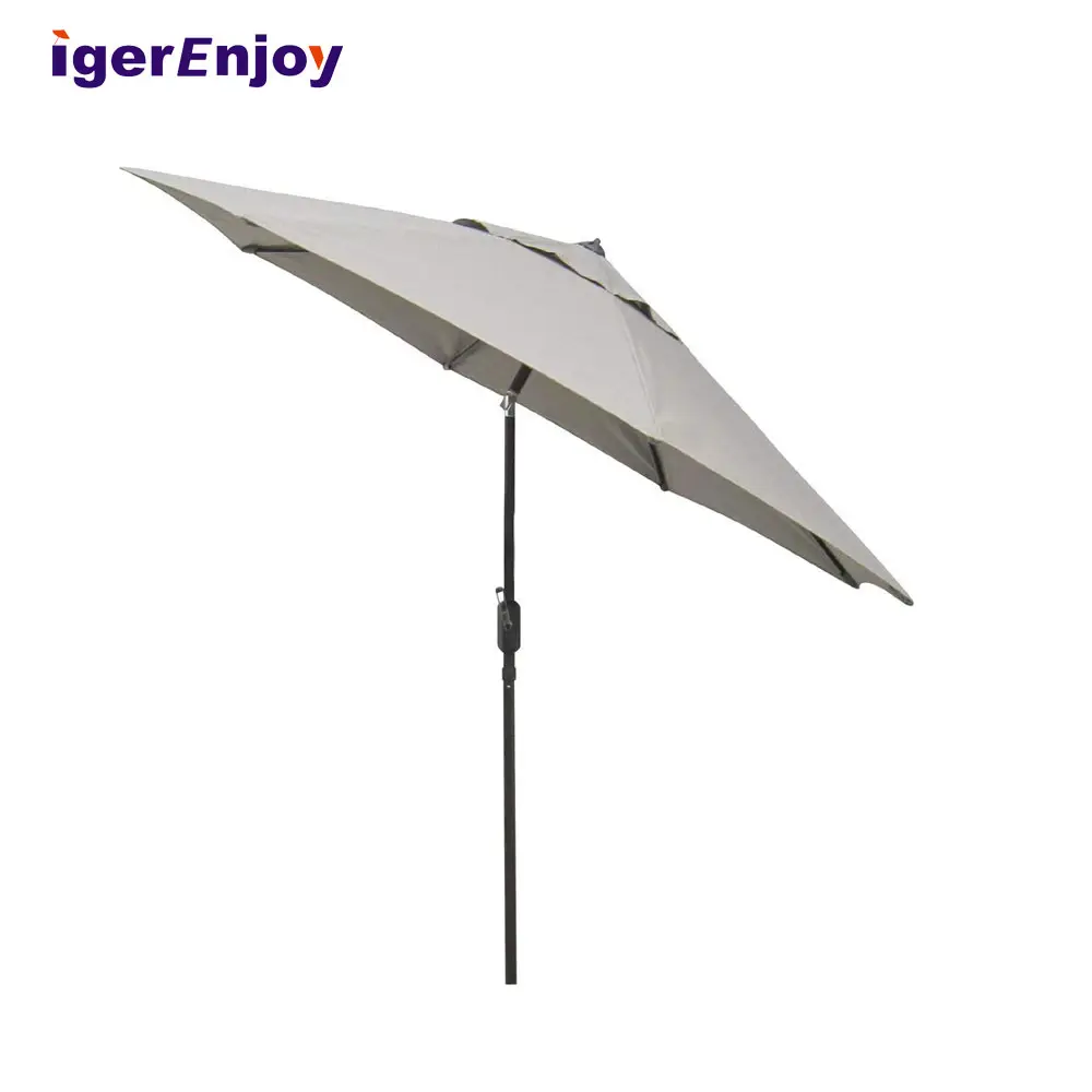 Металлический садовый брезентовый пляжный зонт для рекламы, 9 футов