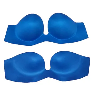 HJ-997665ใหม่สไตล์PLASTIC-WIRED PUSH UP BRA PADสำหรับครึ่งชิ้นส่วนชุดชั้นในไร้รอยต่อ