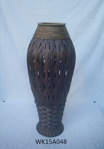 Vase de sol en <span class=keywords><strong>bois</strong></span> et herbe de 24 pouces de haut. Cadeau idéal pour les mariages, la décoration intérieure, les fleurs séchées longues, le spa, l'aromathérapie, l'ombrelle / canne - Product Image 6
