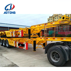40ton 3 Trục 40ft Đa Sử Dụng <span class=keywords><strong>Container</strong></span> Bán Trailer, Phẳng Nền Tảng Xe Tải <span class=keywords><strong>Chassis</strong></span> Cho 20 Và 40Feet <span class=keywords><strong>Container</strong></span> - Product Image 4
