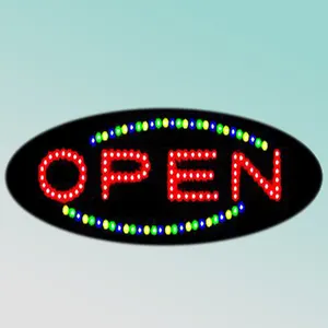 CE RoHS power saving oval open led sign