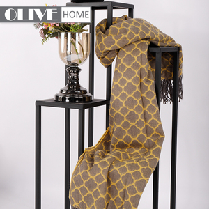 2018 Printemps vente Chaude Léger Géométrique Super Doux Tissé <span class=keywords><strong>100</strong></span> Acrylique Couverture - Product Image 6