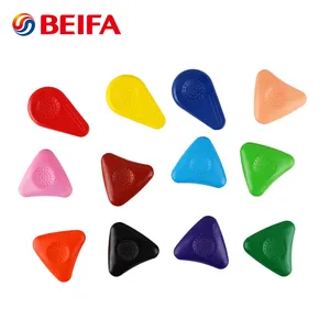 Beifa Triangle und Drop Shape Kid Kinderspiel zeug Crayon Rocks Fluor scent Crayon Set