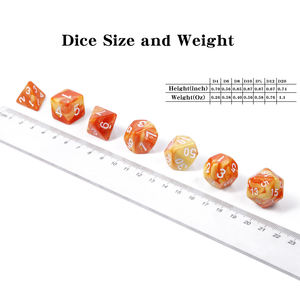 Dadi RPG personalizzati d4 d6 <span class=keywords><strong>d8</strong></span> d10 d12 d20 d % Set di dadi acrilici dnd all'ingrosso in fabbrica per Dungeons and Dragons - Product Image 5
