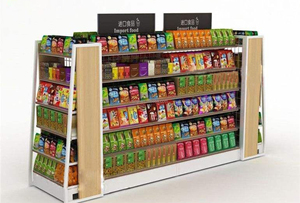 Estantería <span class=keywords><strong>de</strong></span> <span class=keywords><strong>metal</strong></span> <span class=keywords><strong>de</strong></span> doble cara para supermercado, góndola, barata, 2020 - Product Image 4