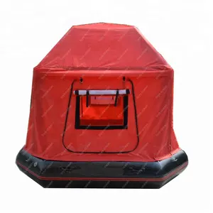 Customized outdoor shoal tent camping inflatable water tent waterproof PVC material