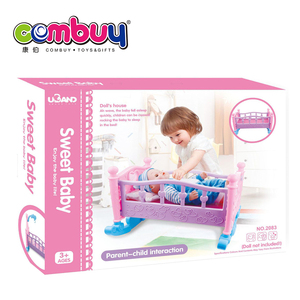 <span class=keywords><strong>Lit</strong></span> de poupée pour bébé, jouets d'intérieur, jeu de simulation, ensemble de dessins animés, à <span class=keywords><strong>bascule</strong></span> - Product Image 6