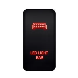 Painel de interruptor rocker para toyota, acessórios automotivos com luz led 2022, indicador 12v, 3a, push