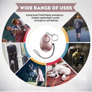 Alarme personnelle <span class=keywords><strong>Safesound</strong></span> 140 dB avec logo OEM, meilleure vente 2026, porte-clés avec lumière LED pour femme/personne âgée - Product Image 5