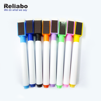 Marqueurs effaçables à sec Reliabo Bulk Mini avec gomme, marqueur pour tableau blanc, emballage OEM personnalisé CN;ZHE WB 288