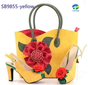 Set di <span class=keywords><strong>Scarpe</strong></span> e Borsa <span class=keywords><strong>da</strong></span> Festa Nigeriane Uniche e di Tendenza, <span class=keywords><strong>Scarpe</strong></span> e Borsa Italiane con <span class=keywords><strong>Tacco</strong></span> <span class=keywords><strong>Basso</strong></span> - Product Image 4