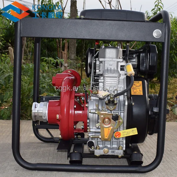 4 inç tarım büyük akış yüksek basınçlı 13hp 192F dizel motor su pompası