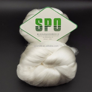 Tằm cocoon 100% Sợi Tơ Loại Sản Phẩm tussah lụa sliver, mẫu miễn phí - Product Image 3