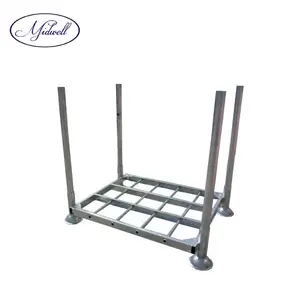 Nhiệm vụ nặng nề Ráp Kho Tùy Chỉnh Stackable Lưu Trữ Bền Hậu Cần Mạ Kẽm Ống Thép Pallet - Product Image 1