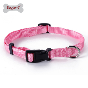 Collares de perro resistentes de nailon personalizados, colores lisos sólidos, básicos, gruesos, fuertes, grandes, para mascotas - Product Image 4