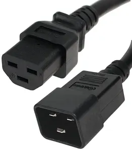 International IEC C20 to IEC C21 connector power cord