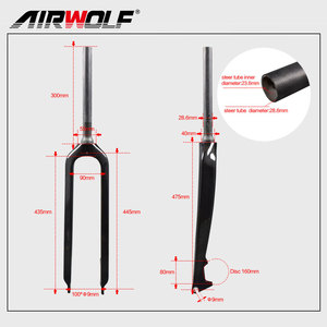 Nouvelle arrivée <span class=keywords><strong>1</strong></span>-<span class=keywords><strong>1</strong></span>/<span class=keywords><strong>8</strong></span> <span class=keywords><strong>1</strong></span>-<span class=keywords><strong>1</strong></span>/2 <span class=keywords><strong>Fourche</strong></span> <span class=keywords><strong>rigide</strong></span> en carbone 29er conique à dégagement rapide 100*9mm pour vélos de montagne - Product Image 3