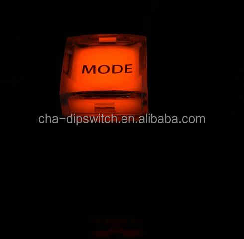 Voll Farbe RGB LED Beleuchtet Momentary Push Button Schalter 15X15,17X17