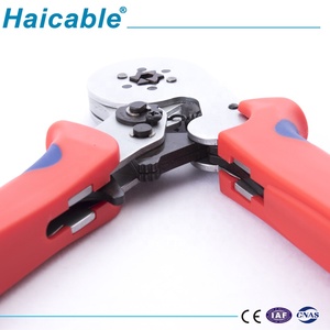 Haute qualité Hexagone sertissage cosse de câble pressage <span class=keywords><strong>pince</strong></span> pour Double manchons d'extrémité 2*0.25-2 * 4.0mm 2/2*20-2*11 AWG LXC8 6-6 - Product Image 5
