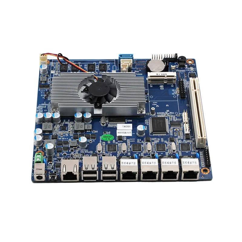 Best selling processador ATOM D2500 4 lan placa principal com 4GB ddr3 motherboard