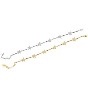 Braccialetto a Stella con Design Arcobaleno Placcato Oro e Argento, Regalo di Natale all'Ingrosso - Product Image 3