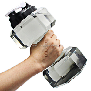 Bulk Item Product Joyshakering 2.2L <strong>Big</strong> Plastic Tritan Dumbbell Shape Sport Shaker <strong>Water</strong> <strong>Bottle</strong> in New 2021 - Product Image 1
