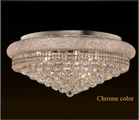 Vente en gros Plafonnier encastré en cristal pour hôtel villa, lustre de banquet à LED