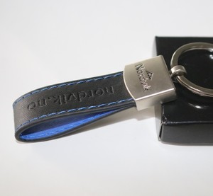 Custom Leather Promotional Keychains & Carabiners with Blank Logo for Gift