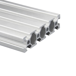 All'ingrosso profilo di estrusione di alluminio industriale di alta qualità 2080 T Slot 6063 T5 in argento anodizzato 6000 serie taglio quadrato - Product Image 1