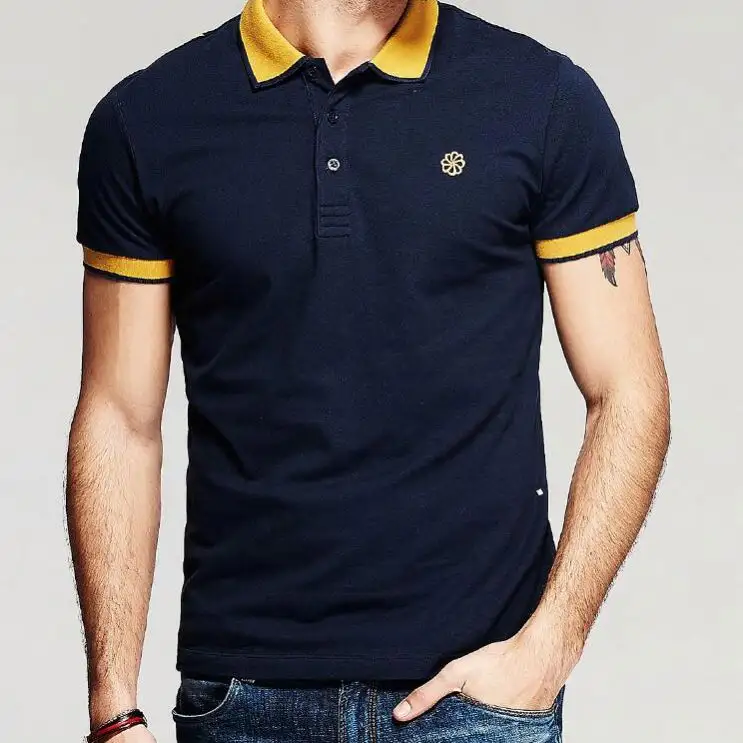 Online Alışveriş Toplu Ucuz Basit Yaka Ağır Pamuk Özel Polo T shirt Tasarım