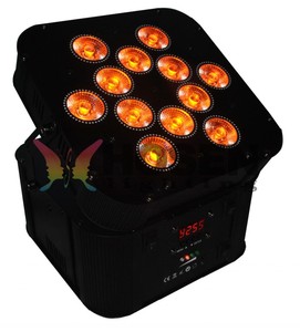 Cao dmx điện Không Dây battery powered led par, 12X18 Wát 6in1 RGBAW + UV led flat mệnh có thể - Product Image 1