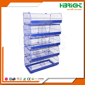 stacking wire basket mobile stackable wire dump bin with wheels