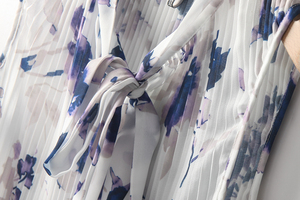 Camicetta senza maniche da donna nuova camicetta con motivo personalizzato camicia da donna con stampa floreale in Chiffon - Product Image 4