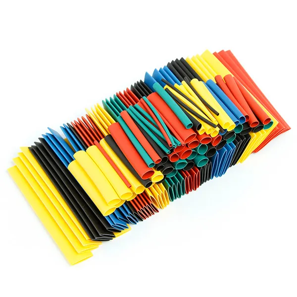 328Pcs colorful 40mm 80mm car electrical cable kits shrinkable tube polyolefin shrink heat tube