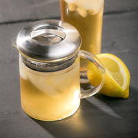 Ensemble de théière en verre borosilicate résistant à la chaleur, capacité de 450 ml et 600 ml, pour infuser le café et le thé, bouilloire en verre transparent