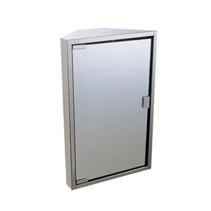 Wall Mounted Stainless Steel Triangle Bathroom <strong>Corner</strong> <strong>Mirror</strong> <strong>Cabinet</strong> - Product Image 1