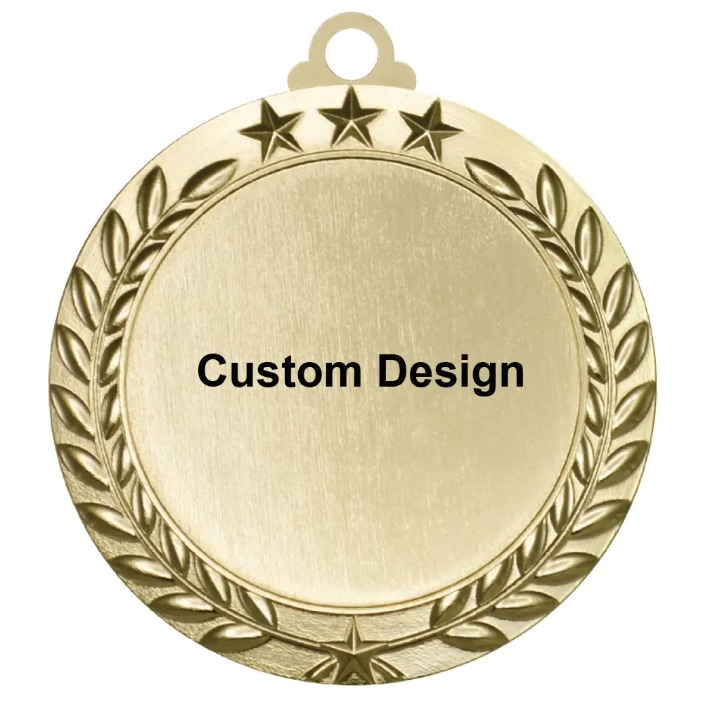 Wholesale Cheap Custom Blank Gold Plated Souvenir Metal Sports Award Medal And Trophy