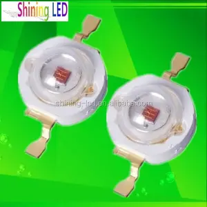 1.5-1.7v 660 nm bước sóng màu đỏ dẫn 3w