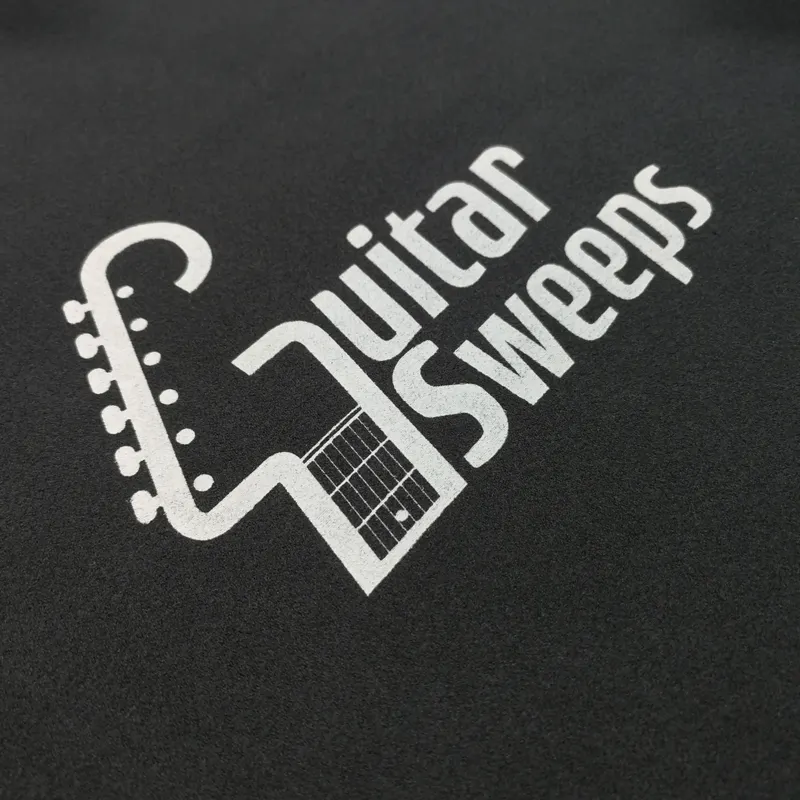 Paño de limpieza de microfibra con impresión personalizada, con logotipo para guitarra, venta al por mayor