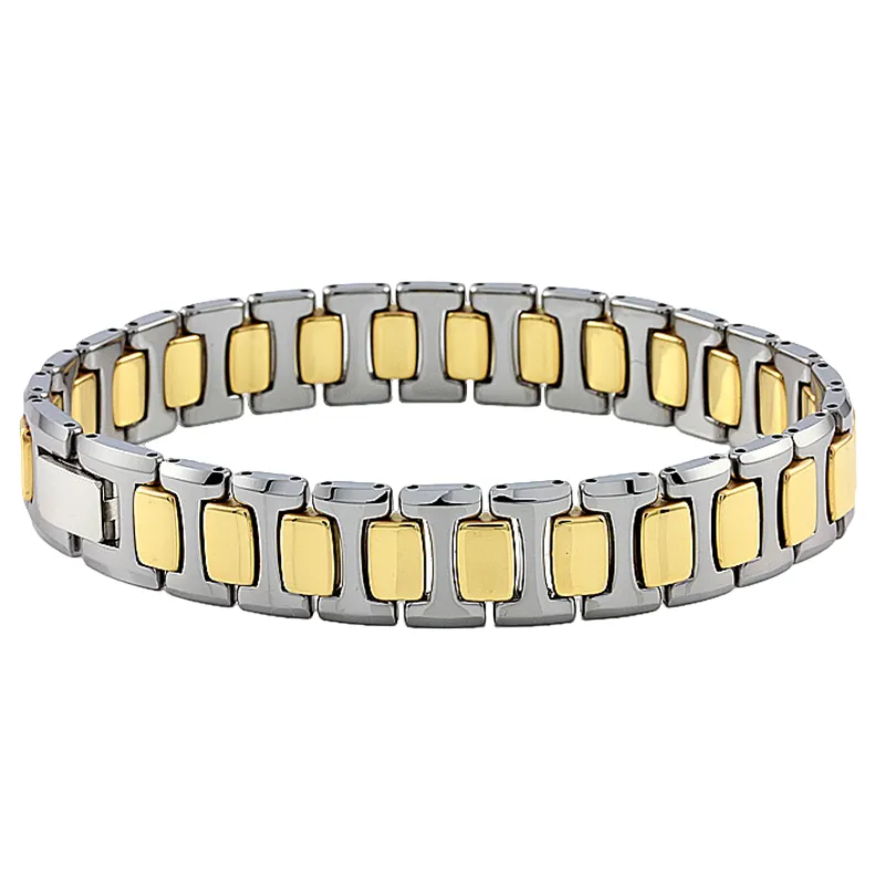 SZ cheng jewelers nuovi disegni bracciale in oro da uomo in tungsteno