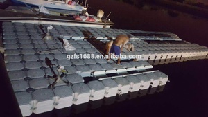 500*500*400mm Kích thước nhựa nổi Dock HDPE đơn nhỏ pontoon Cubes cho ổ đĩa trên dock - Product Image 3