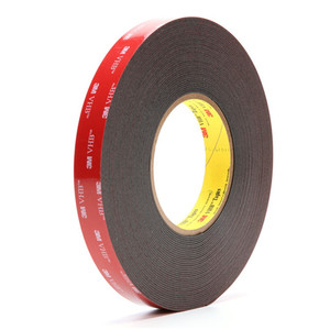 Nastro <span class=keywords><strong>Biadesivo</strong></span> Nero 5952 da 45mil in Schiuma Acrilica Impermeabile Resistente alle Alte Temperature per Metallo Verniciato, Plastica e Sigillatura Sacchetti - Product Image 2