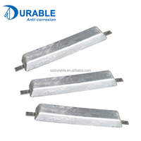 Anode Sacrificale en Alliage de Zinc Argenté Certifiée ISO/DNV 99,5% pour la Prévention de la Corrosion dans les Piscines d'Eau Salée – Durable