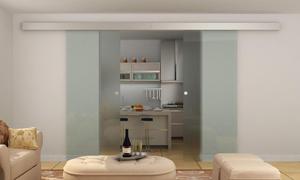 Kit de herrajes para puertas corredizas de <span class=keywords><strong>granero</strong></span> de aluminio moderno, <span class=keywords><strong>accesorios</strong></span> interiores para el hogar o la oficina, tipo de producto, <span class=keywords><strong>accesorios</strong></span> para puertas y ventanas - Product Image 5