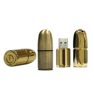 Gitra Vàng Bạc Bullet USB Flash Drive Bullet Drive 8Gb 16Gb 32Gb 64Gb 128GB Logo - Product Image 2